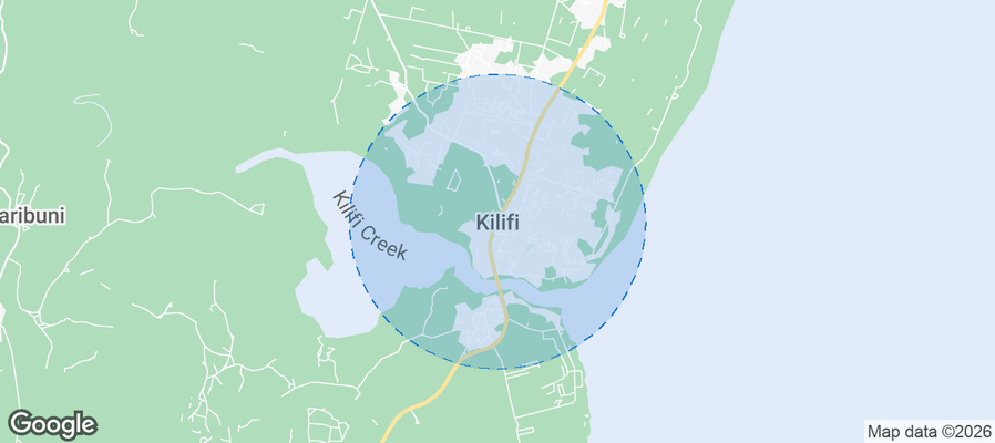 Kilifi North Airbnb map